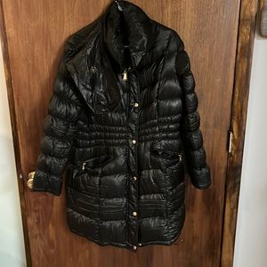 Michael Kors Packable Down Black Lightweight Puffer Coat